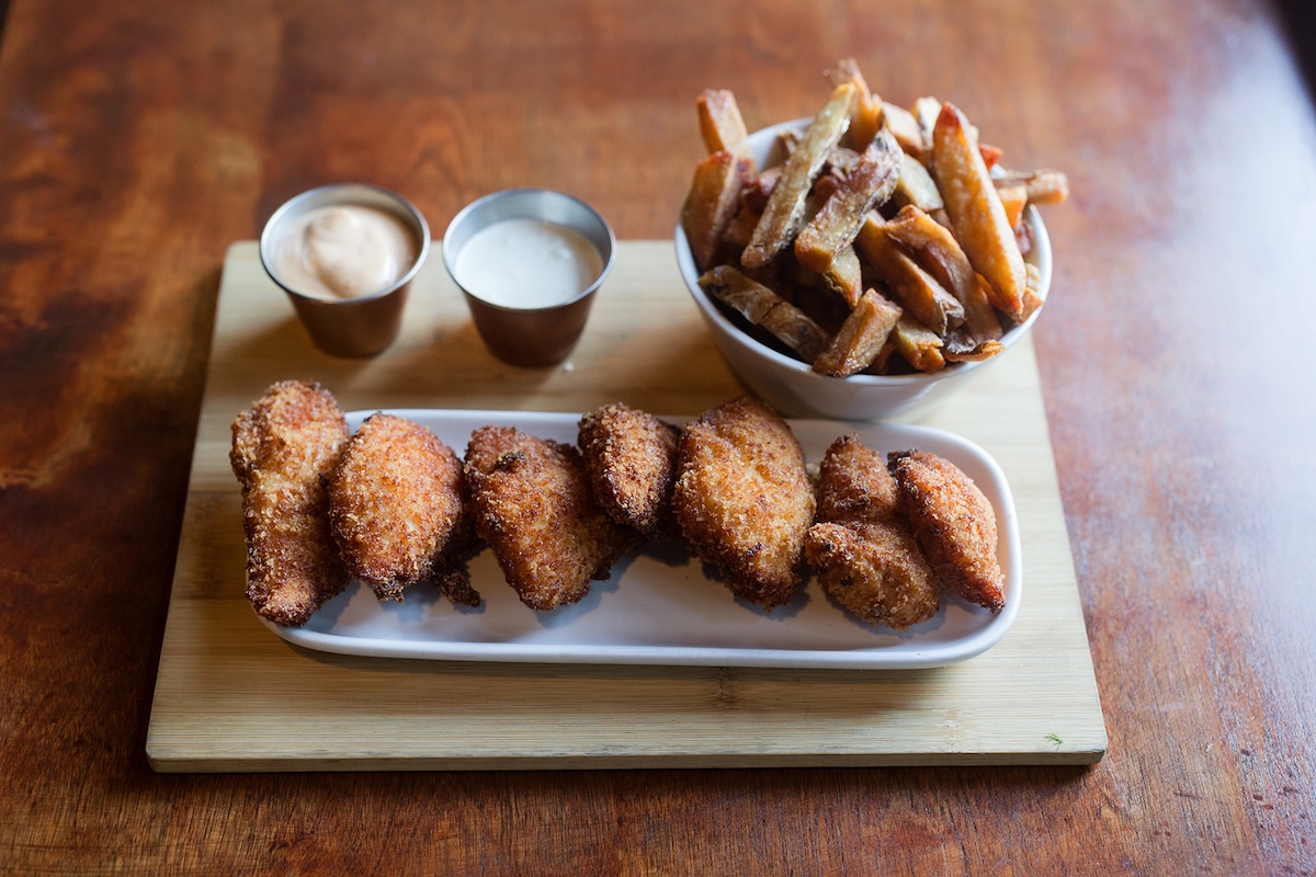 Panko fried chicken strips
